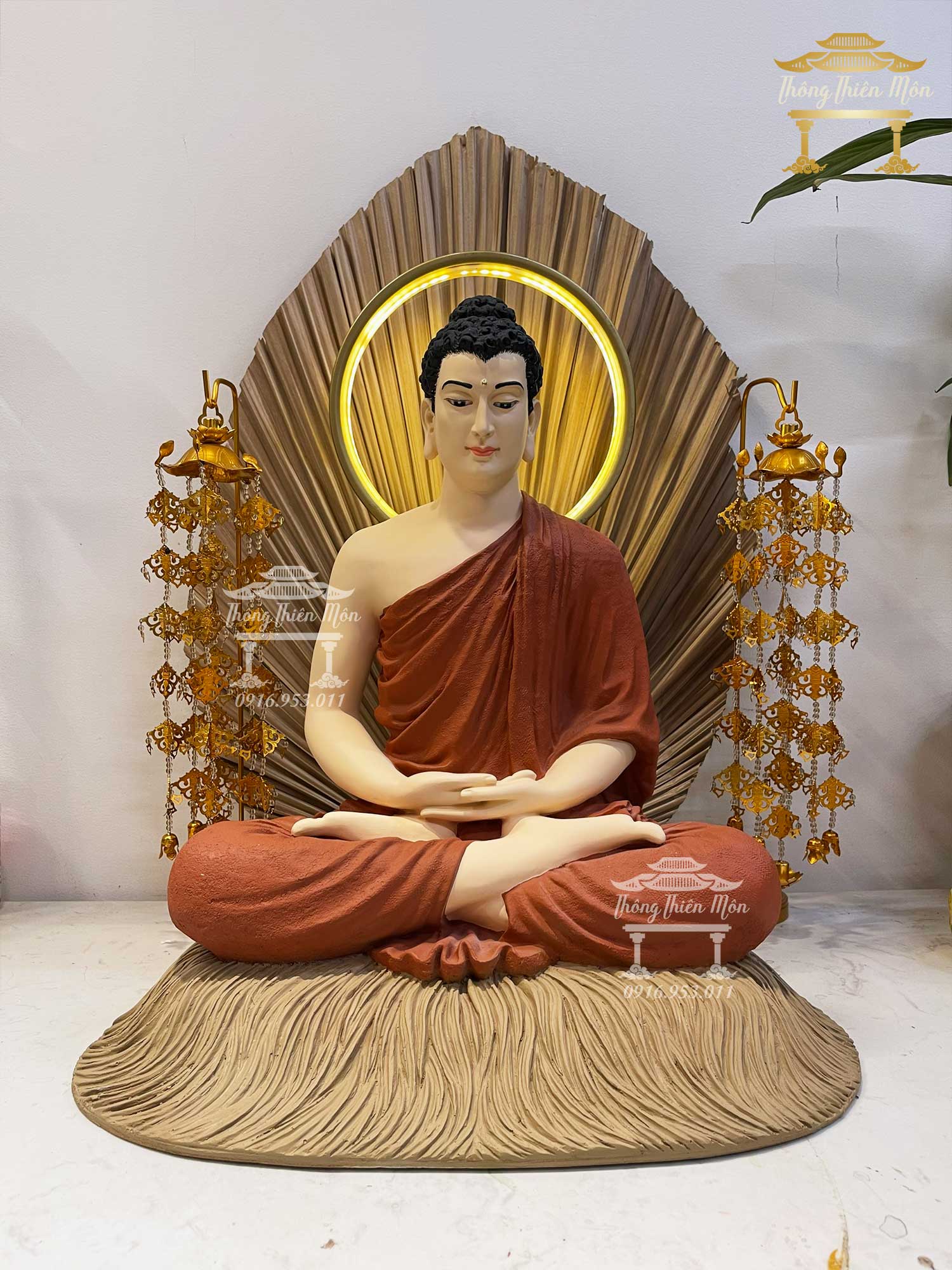 Tượng Bổn Sư Thích Ca Thiền Định  - 45cm - Màu theo yêu cầu