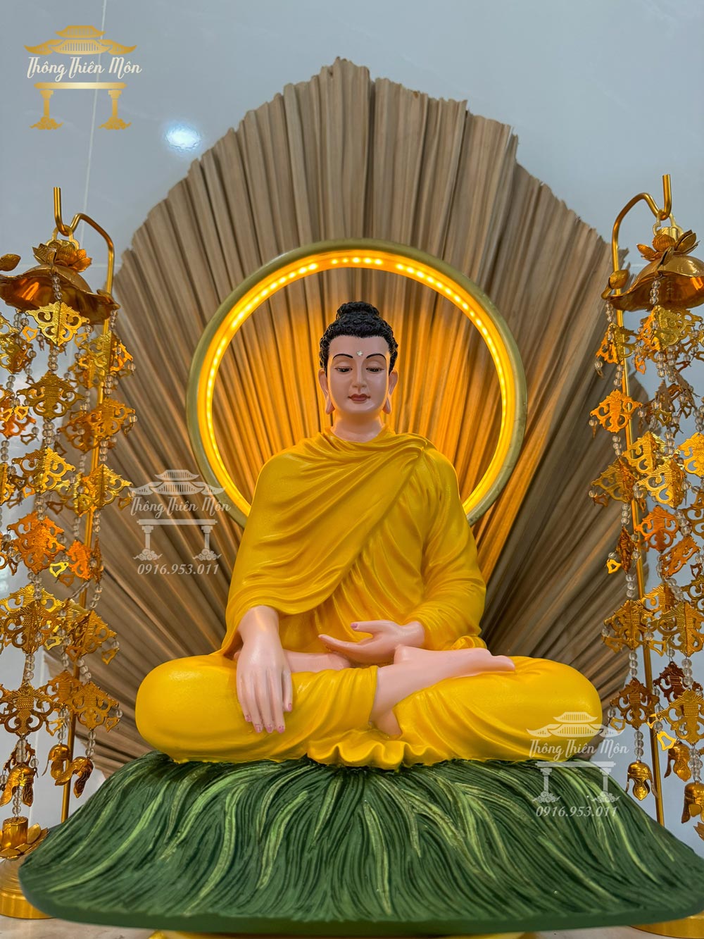 Tượng Bổn Sư Thích Ca Ấn Địa Xúc - 30cm - Màu theo yêu cầu