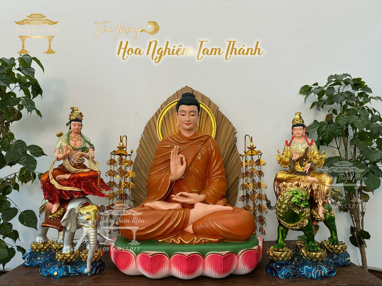 Tượng Hoa Nghiêm Tam Thánh