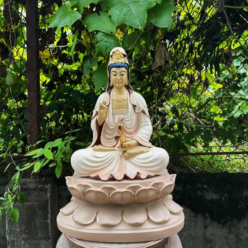 Tôn tượng Quan Thế Âm Bồ Tát - 45cm - Màu theo yêu cầu