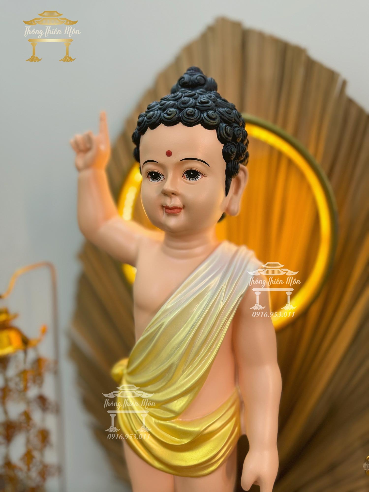 Tôn tượng Đức Phật Đản Sanh - Kích thước 60cm