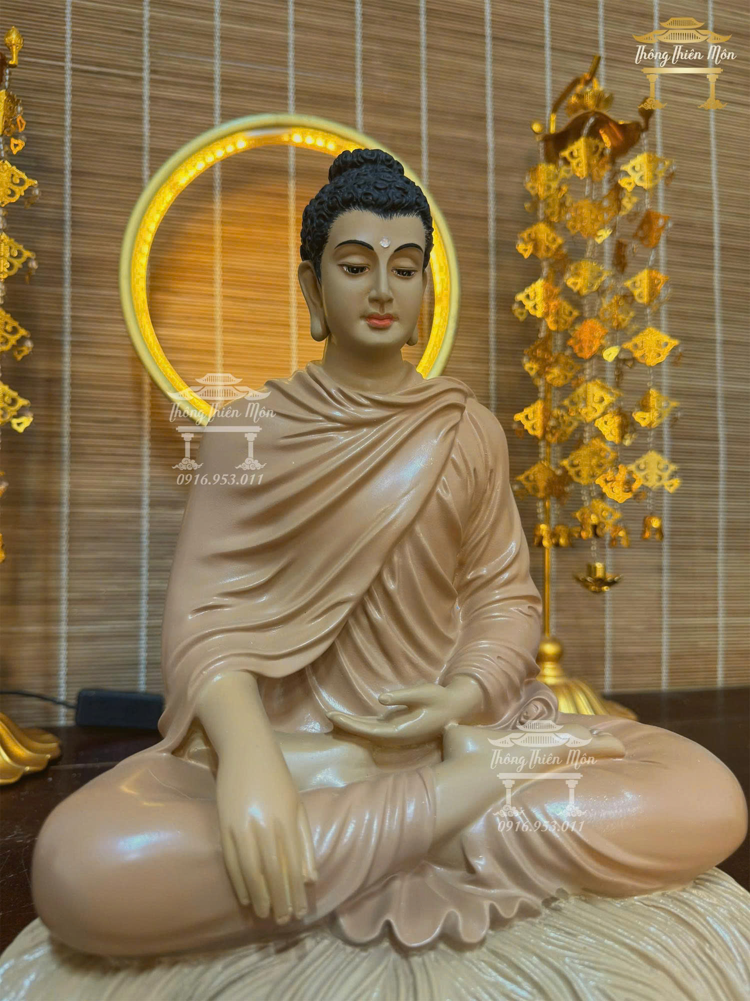 Tượng Bổn Sư Thích Ca Ấn Địa Xúc, Kích thước 30cm