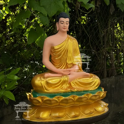 Tượng Bổn Sư Thích Ca Thiền Định  - 50cm - Màu theo yêu cầu