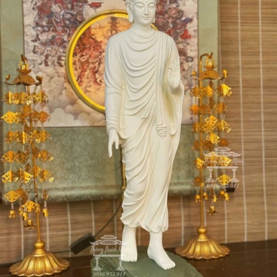 Tượng Đức Phật Ban Phước - 60cm - Màu trắng ngà