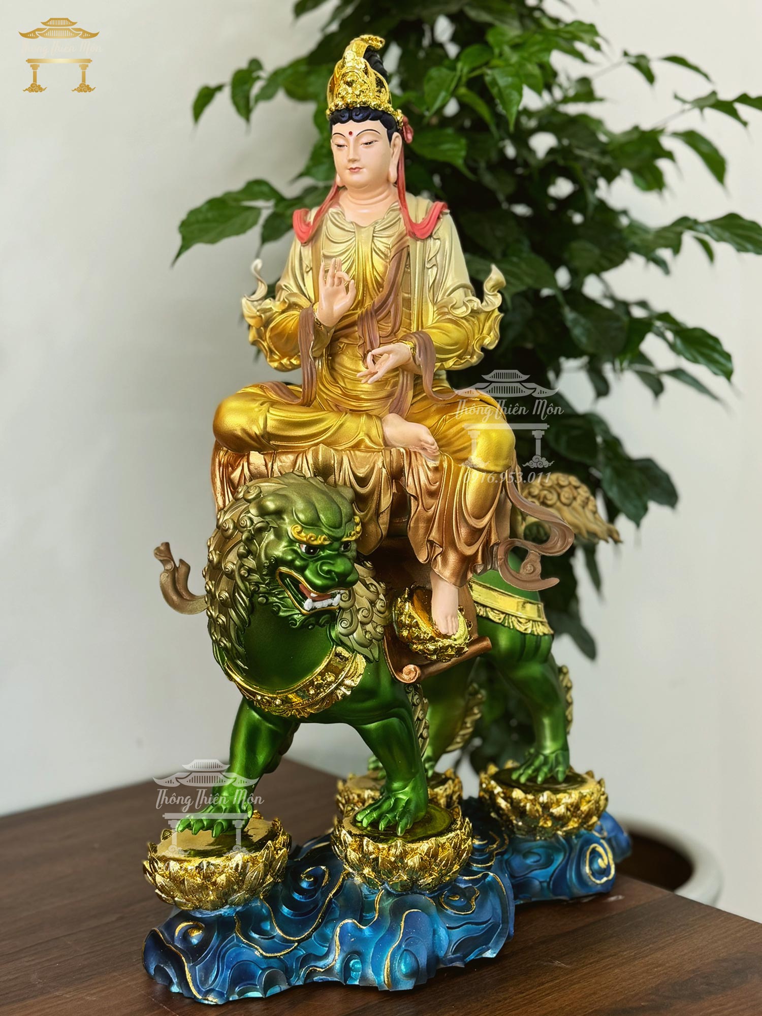 Tôn tượng Văn Thù Bồ Tát, kích thước 50cm