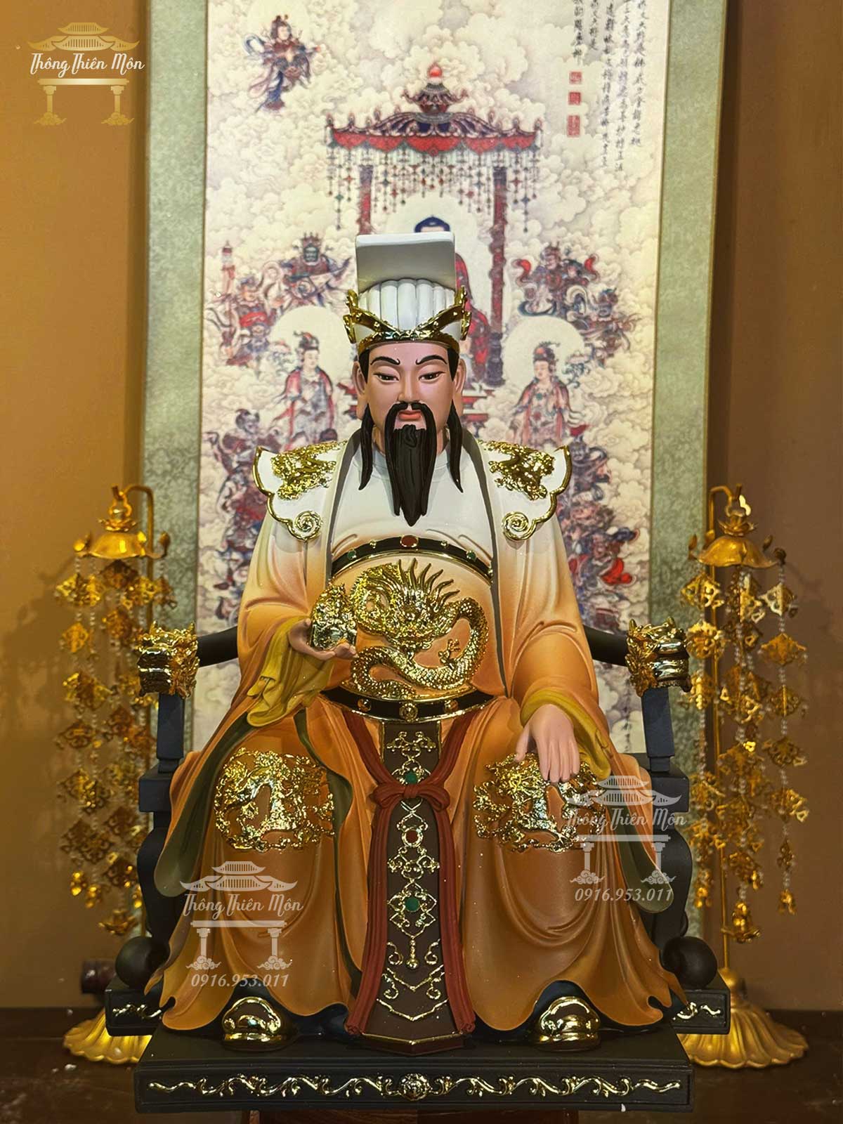 Tượng Ngọc Hoàng Thượng Đế, Chiều cao 40cn
