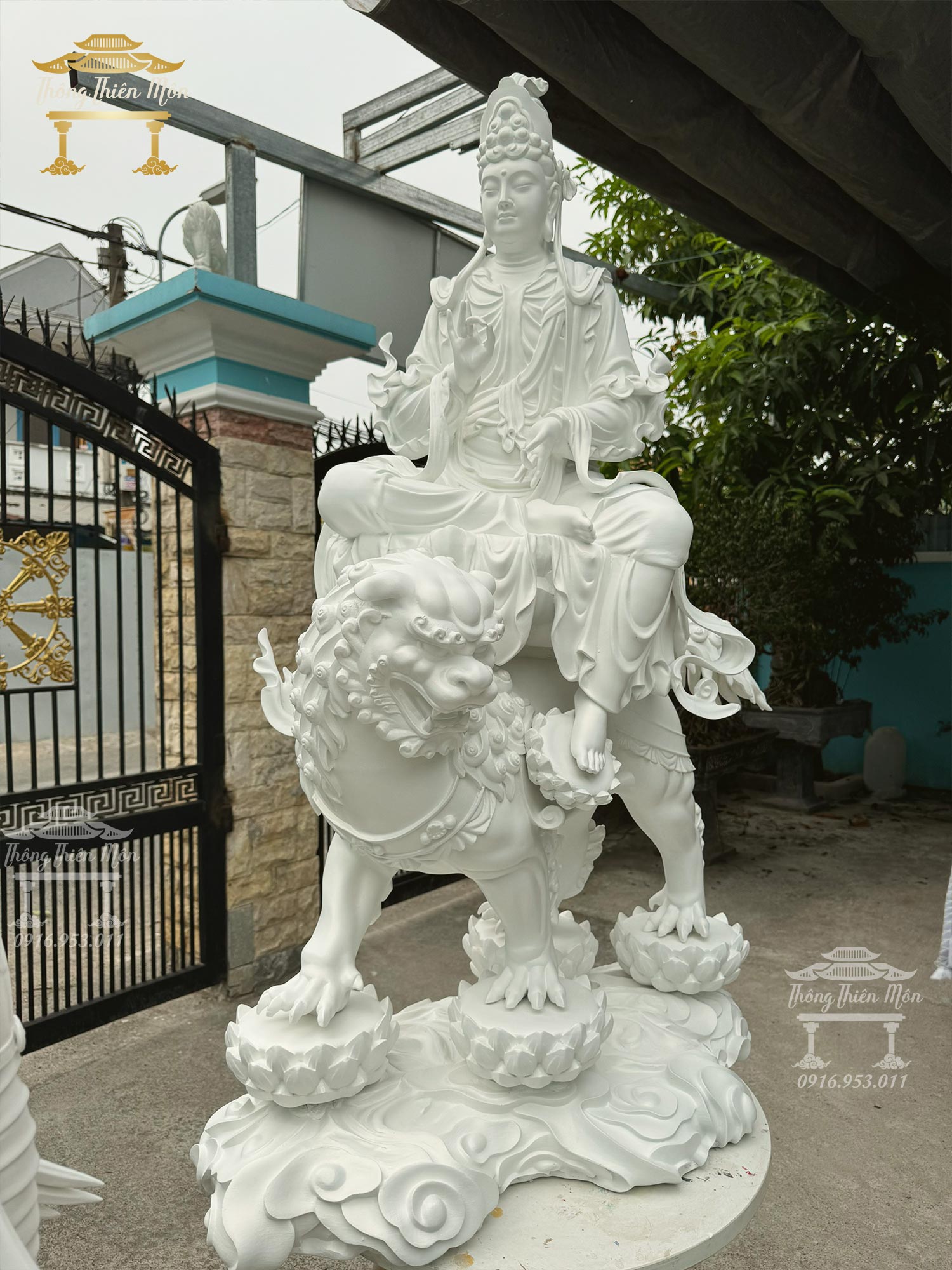 Tôn tượng Văn Thù Bồ Tát, kích thước 1m4