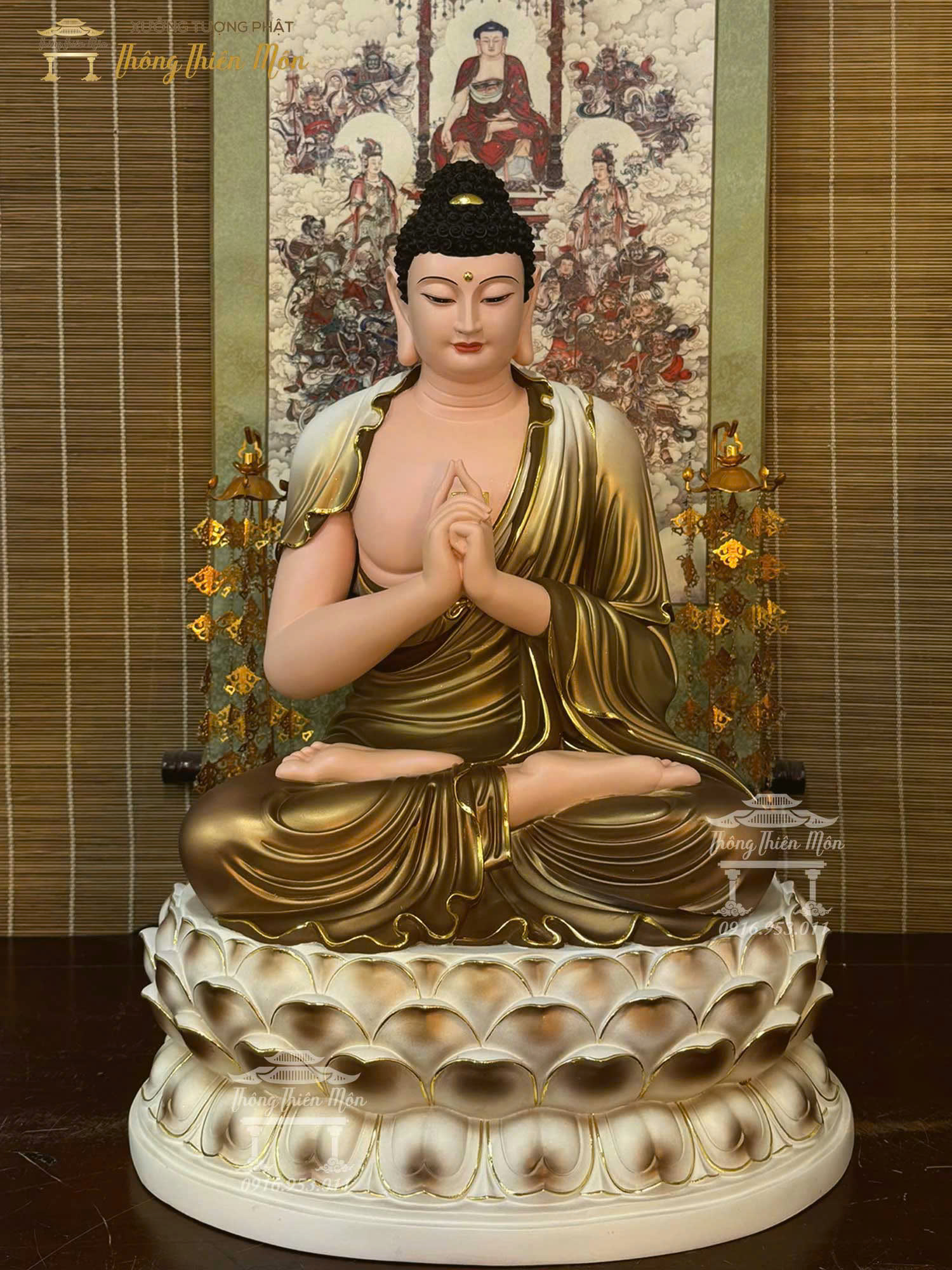 Tôn tượng Tỳ Lô Gía Na, Kích thước 70cm