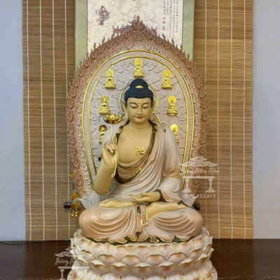 Niêm Hoa Vi Tiếu, Màu khoáng, Kích thước tổng thể 90cm