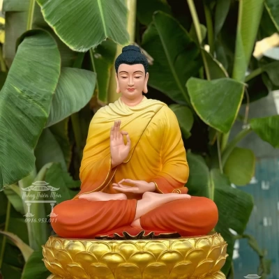 Tôn tượng Đức Phật Ban Phước - Kích thước 70cm - Sơn khoáng